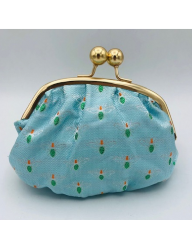 Cartera de tela azul